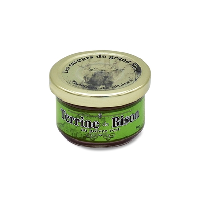 Terrine de bison poivre vert