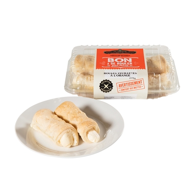 Roulés feuilletés à l'orange