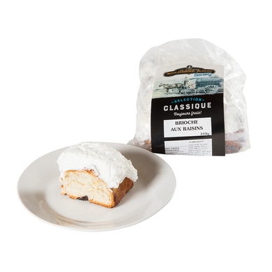 Brioche classique raisin crème