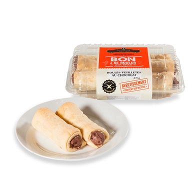 Roulés feuilletés au chocolat