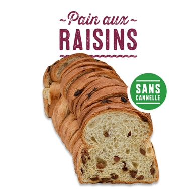 Pain raisins sans cannelle